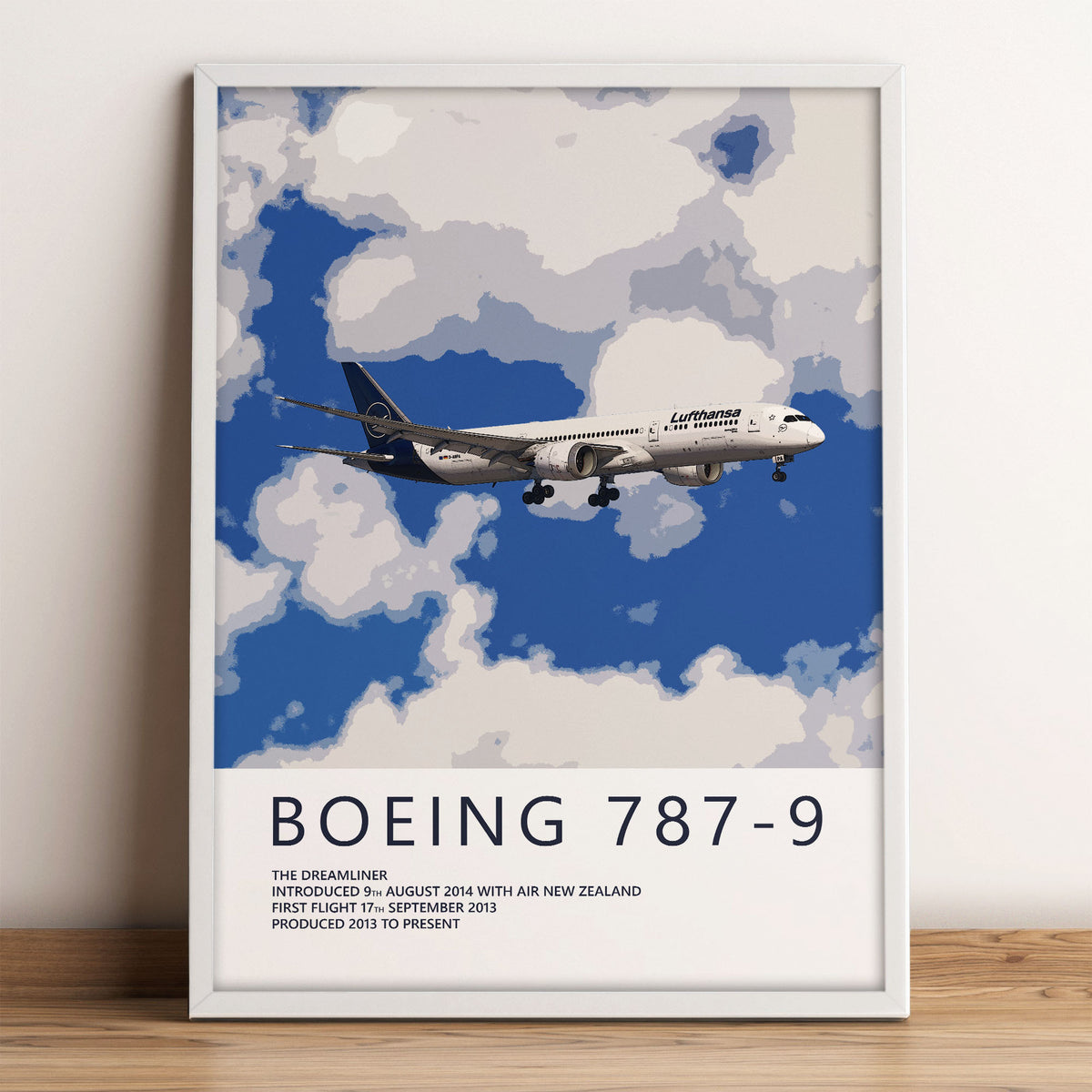 Lufthansa Boeing 787-9 Poster