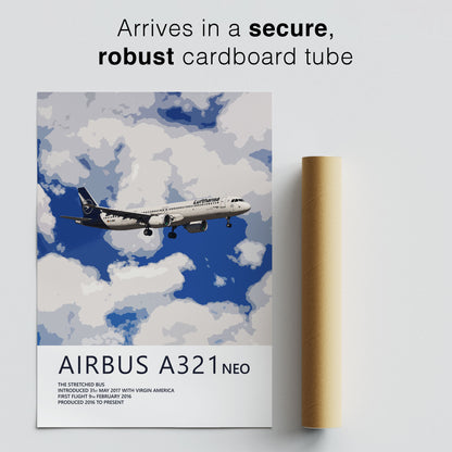 Lufthansa Airbus A321 NEO Poster