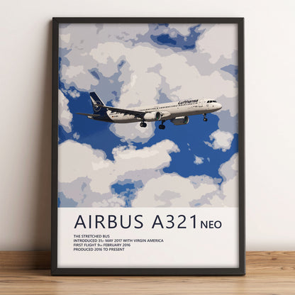 Lufthansa Airbus A321 NEO Poster