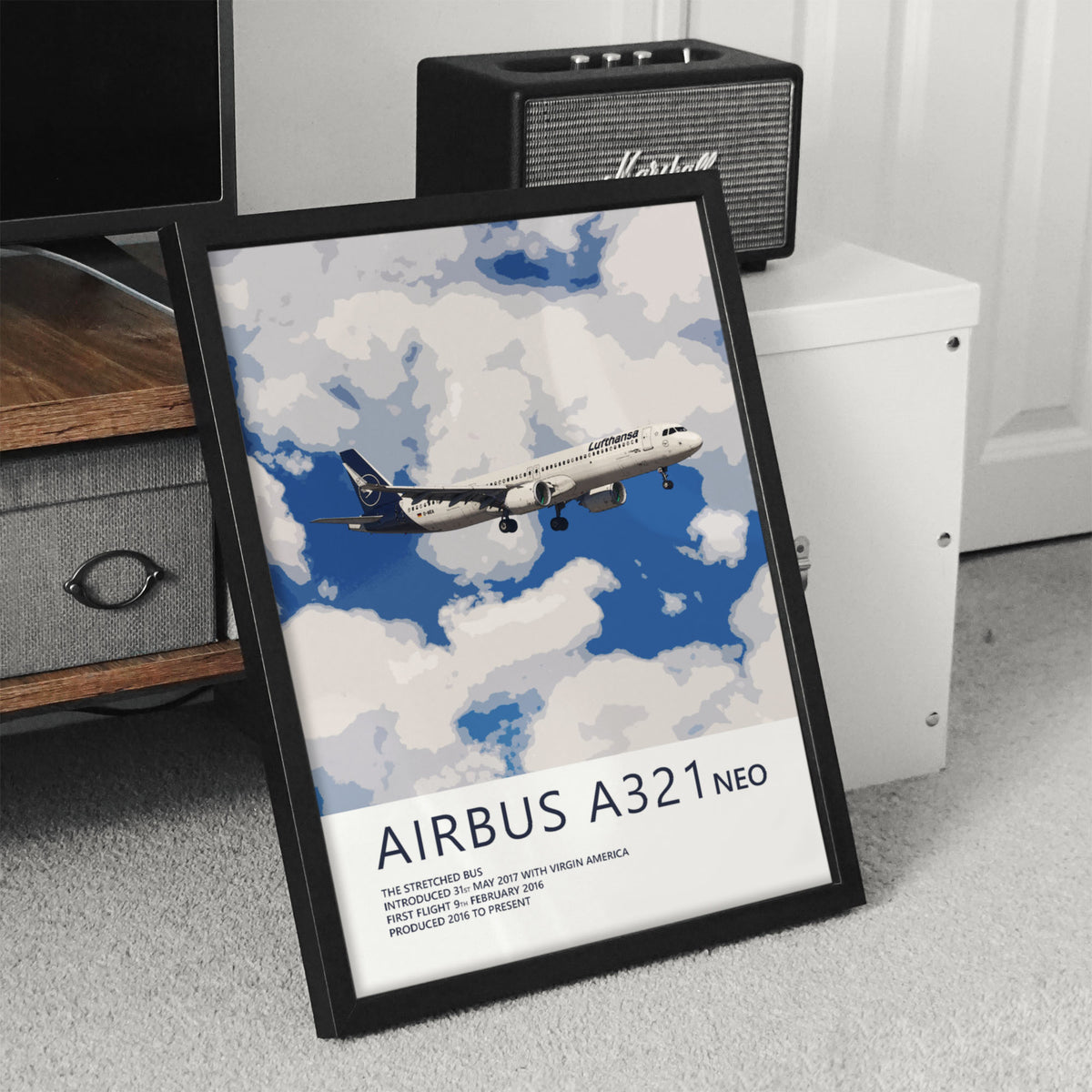 Lufthansa Airbus A321 NEO Poster