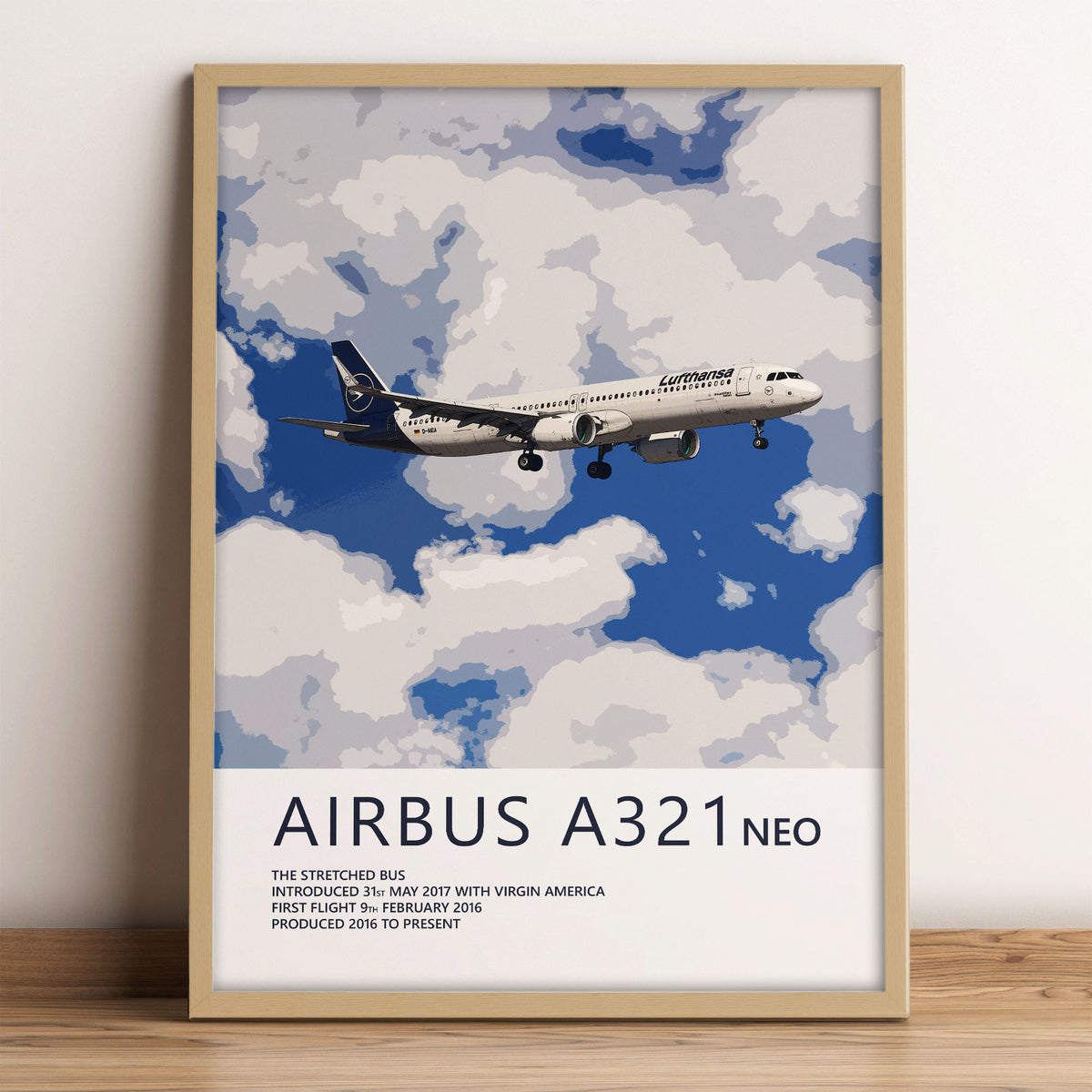 Lufthansa Airbus A321 NEO Poster