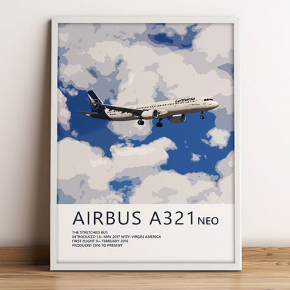 Lufthansa Airbus A321 NEO Poster