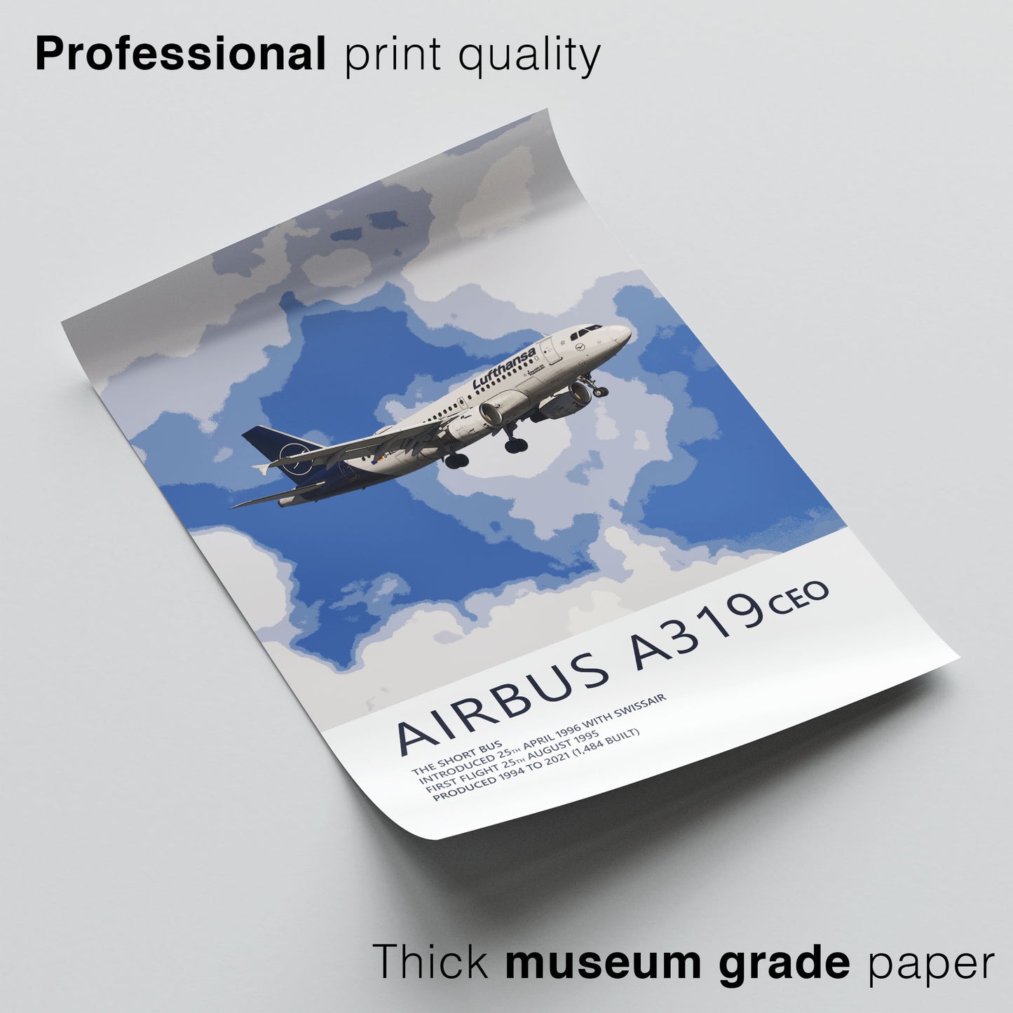 Lufthansa Airbus A319 Poster