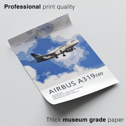 Lufthansa Airbus A319 Poster