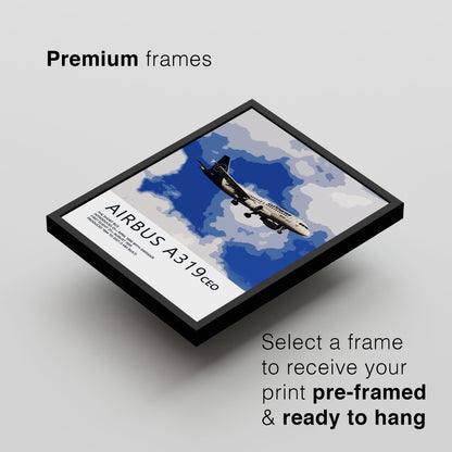 Lufthansa Airbus A319 Poster
