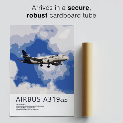 Lufthansa Airbus A319 Poster