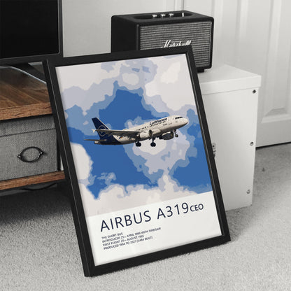 Lufthansa Airbus A319 Poster