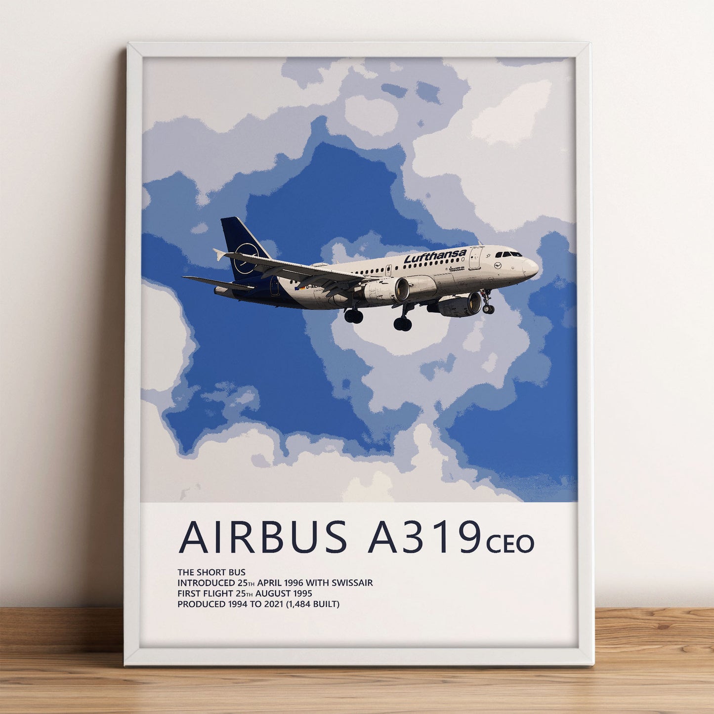 Lufthansa Airbus A319 Poster