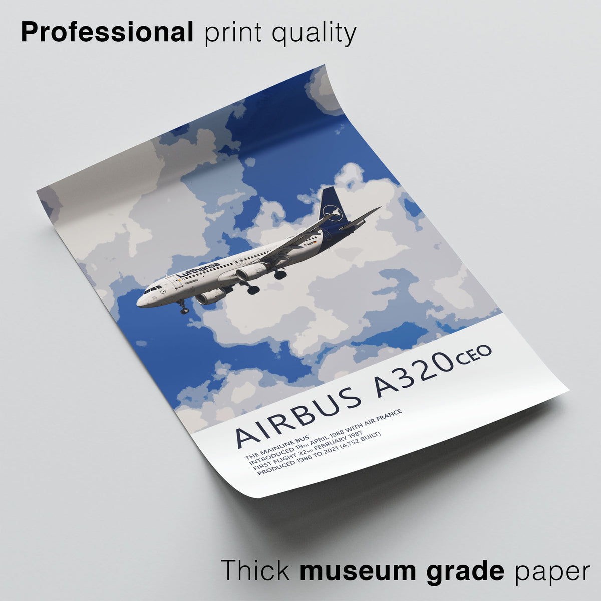 Lufthansa Airbus A320 Poster