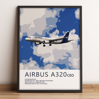 Lufthansa Airbus A320 Poster