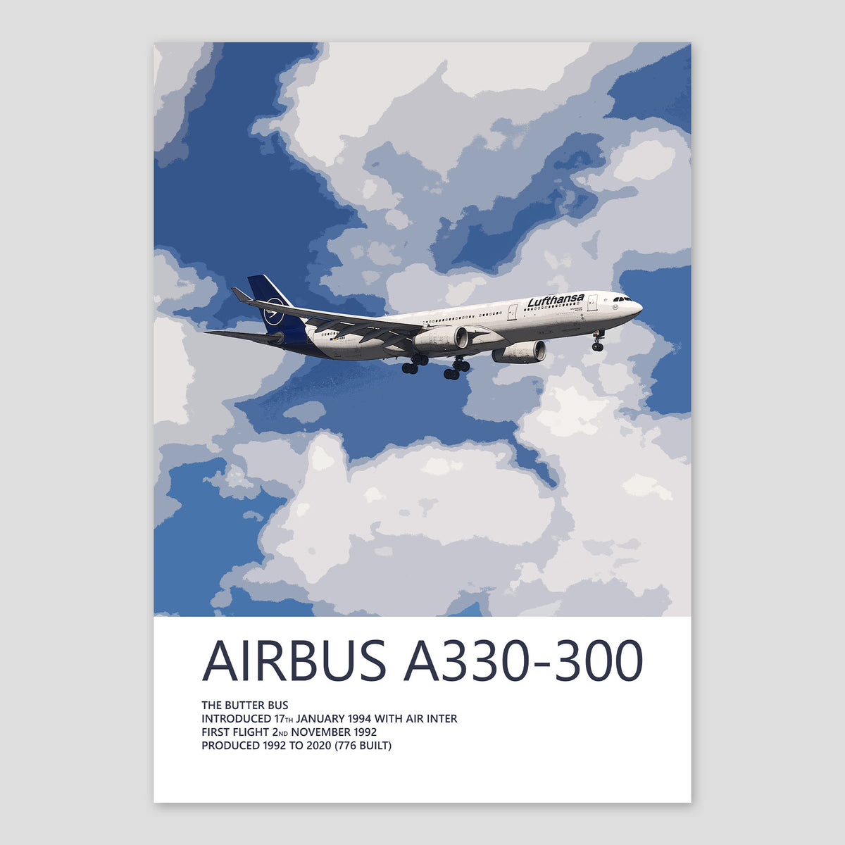 Lufthansa Airbus A330-300 Poster