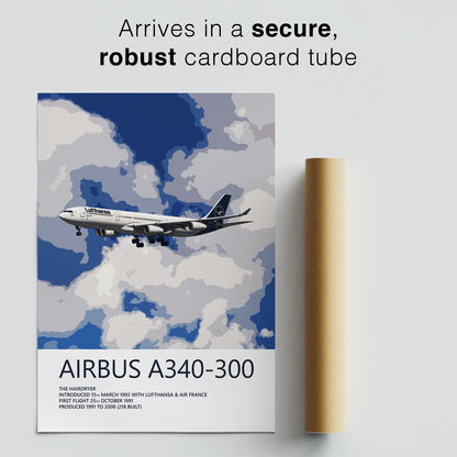 Lufthansa Airbus A340-300 Poster