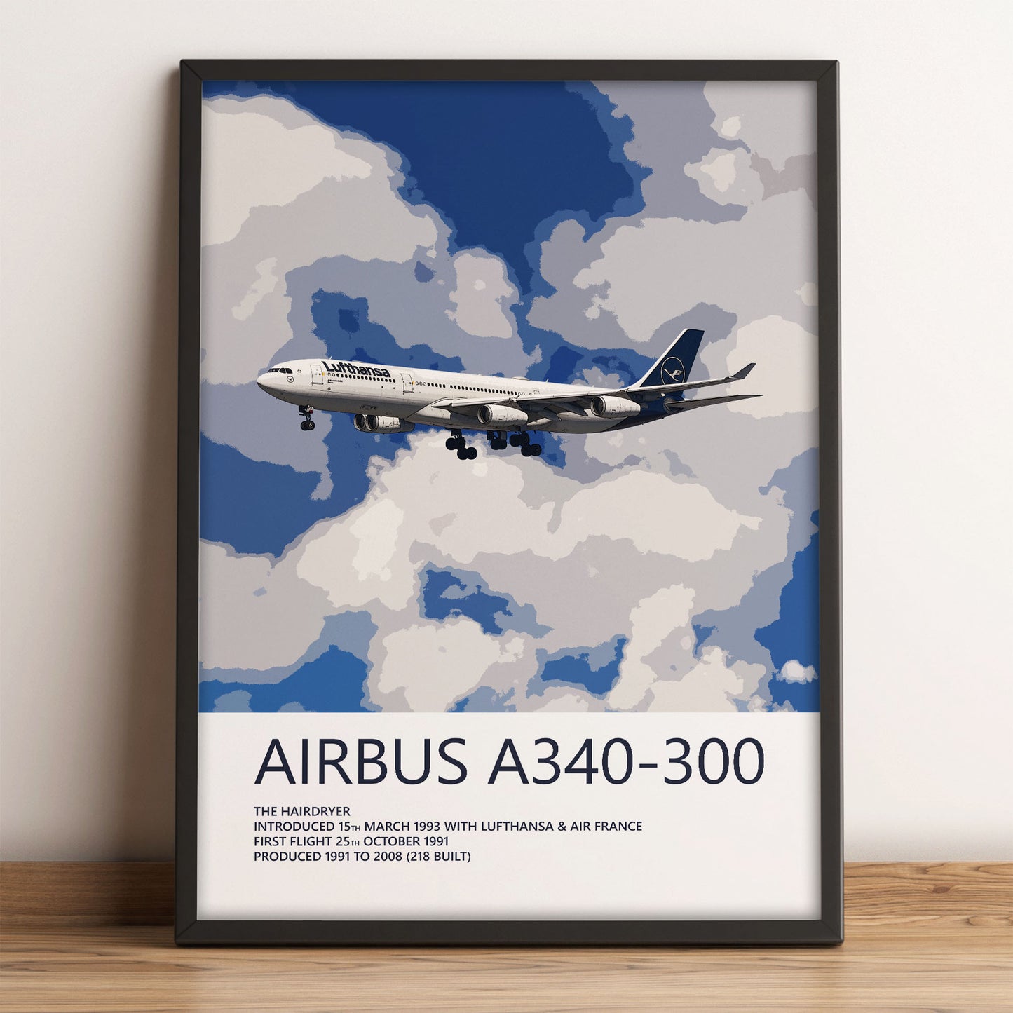 Lufthansa Airbus A340-300 Poster