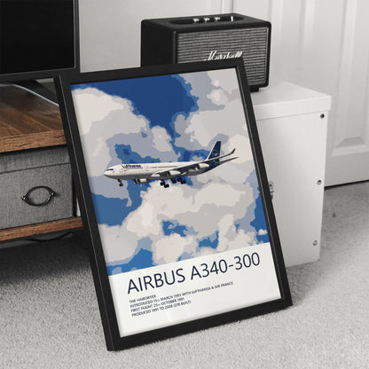 Lufthansa Airbus A340-300 Poster