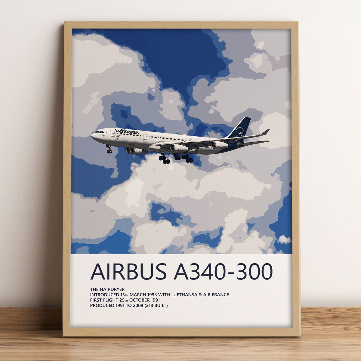 Lufthansa Airbus A340-300 Poster