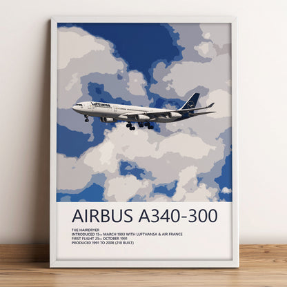 Lufthansa Airbus A340-300 Poster