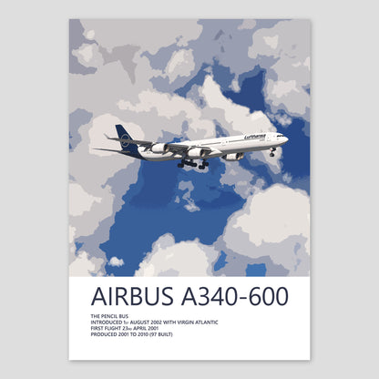 Lufthansa Airbus A340-600 Poster