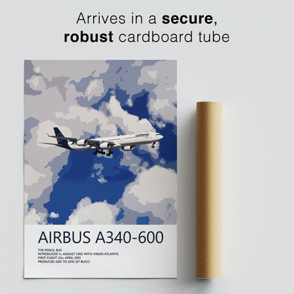 Lufthansa Airbus A340-600 Poster
