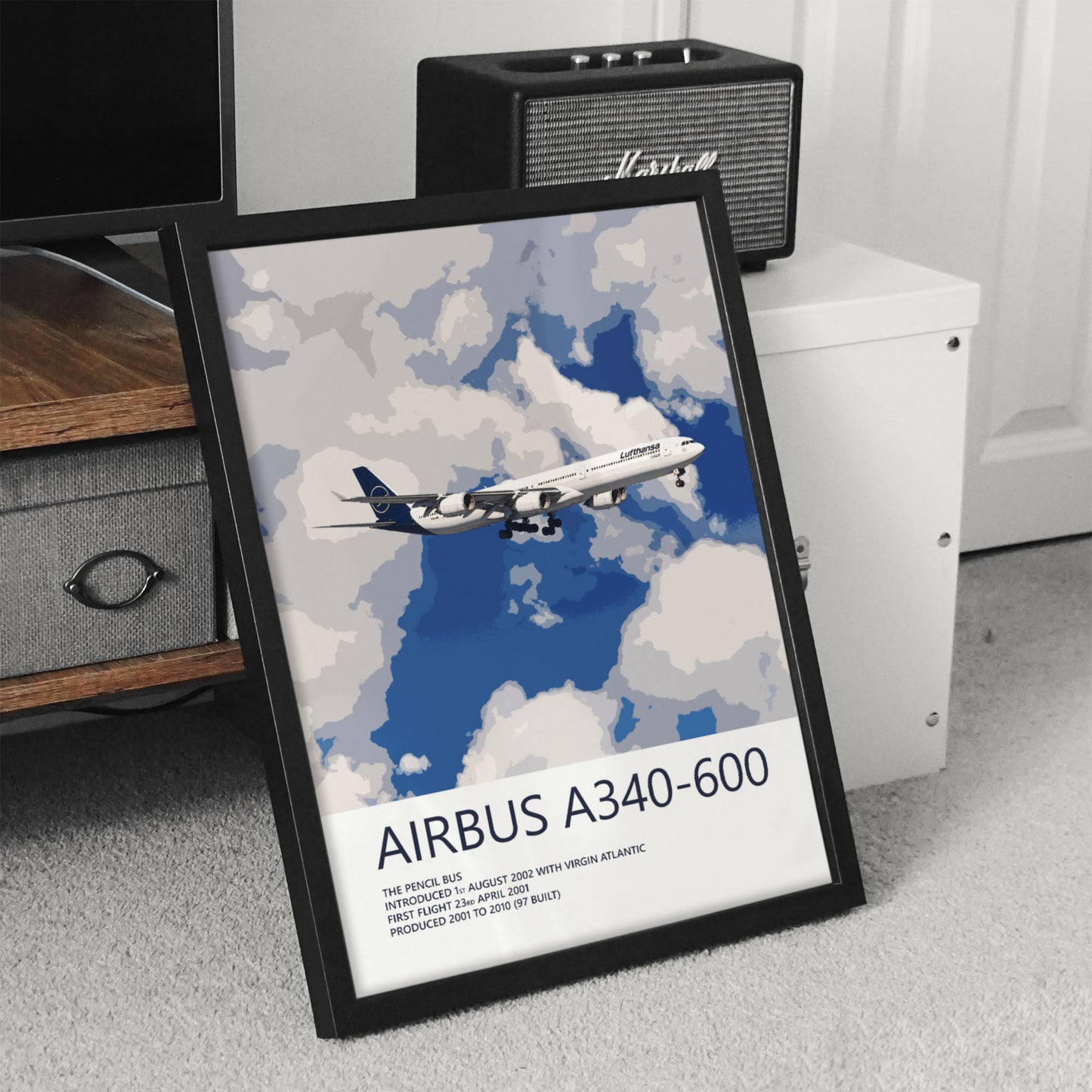 Lufthansa Airbus A340-600 Poster