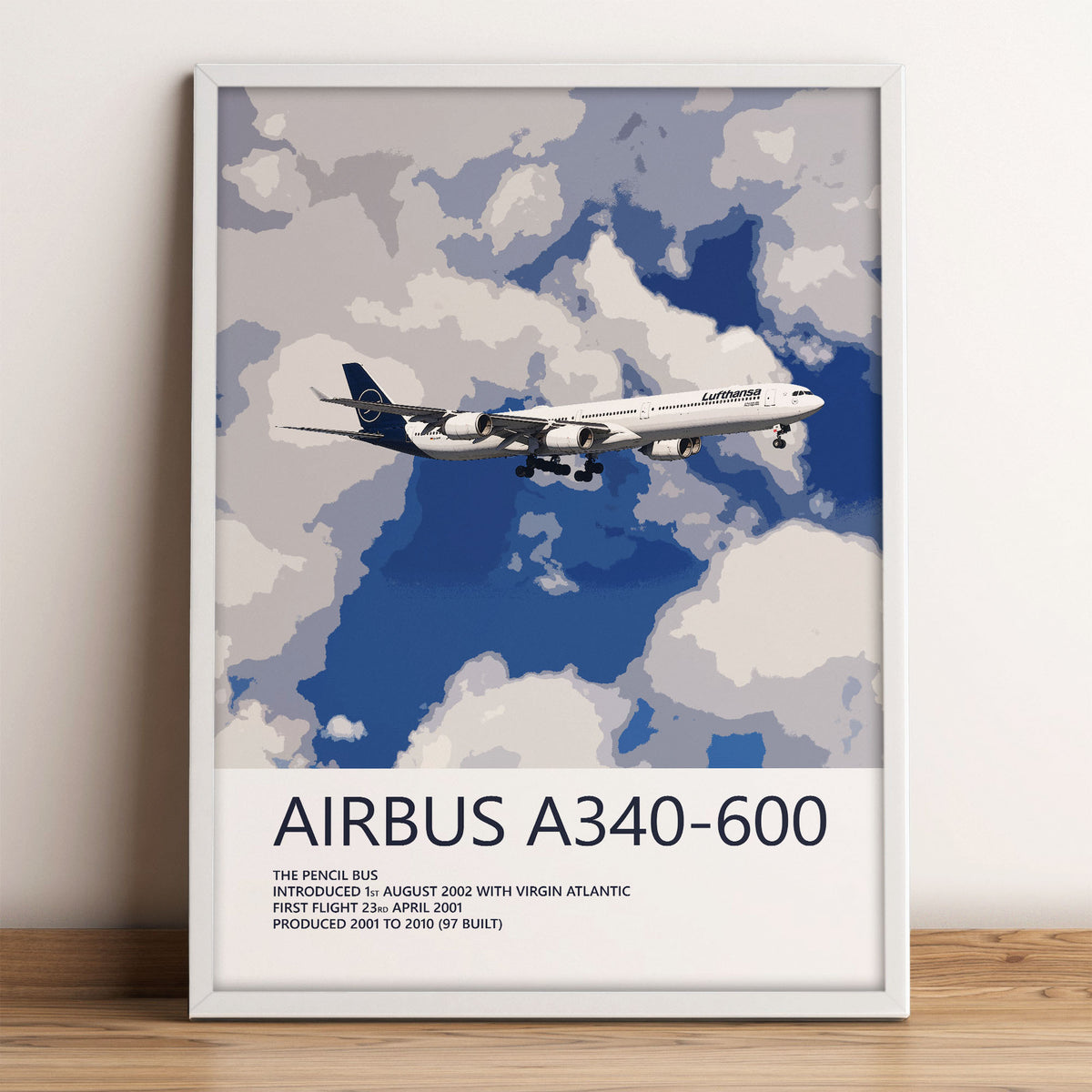 Lufthansa Airbus A340-600 Poster