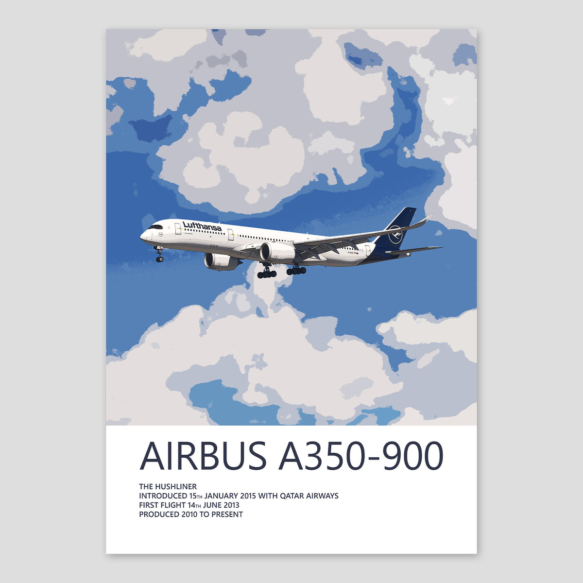 Lufthansa A350-900 Poster