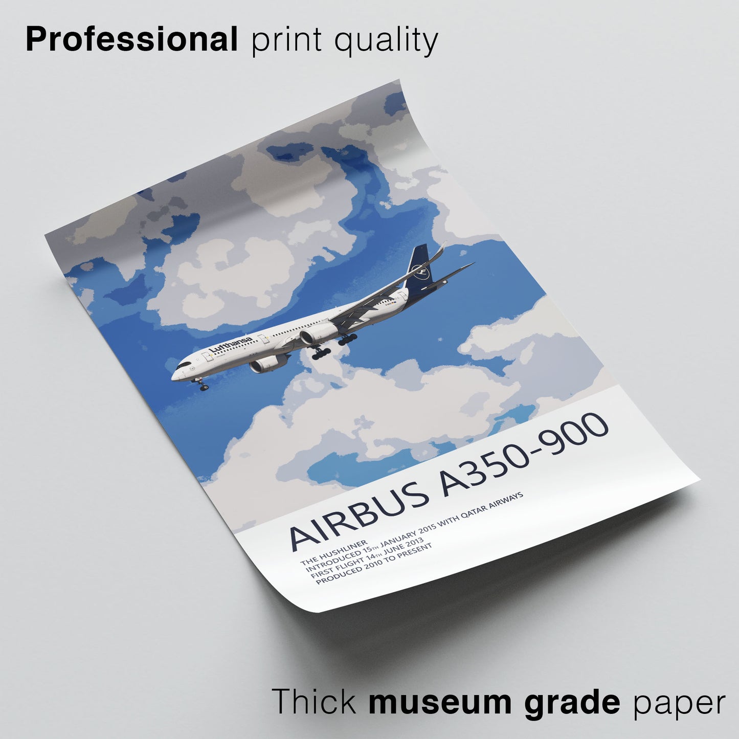 Lufthansa A350-900 Poster