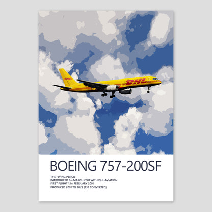 DHL Boeing 757-200SF Poster (Opb. DHL Air UK)