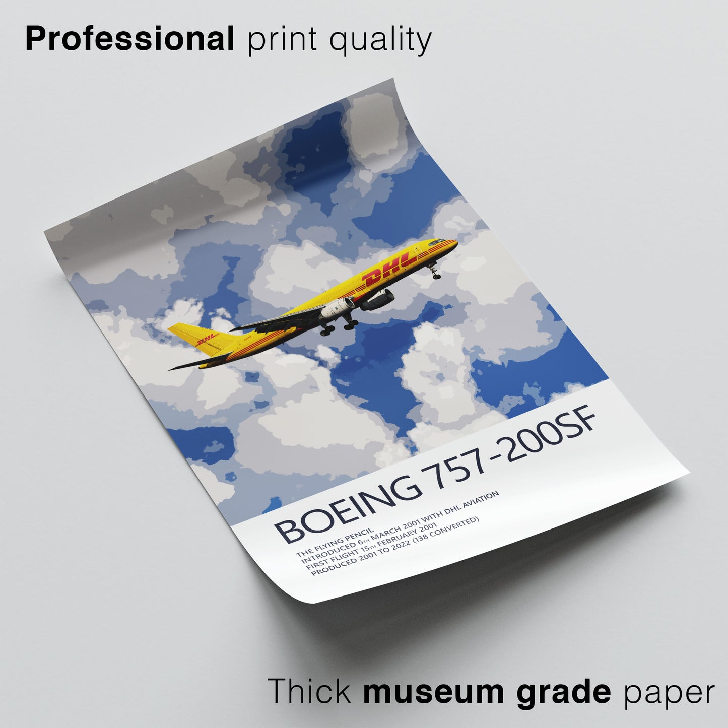 DHL Boeing 757-200SF Poster (Opb. DHL Air UK)