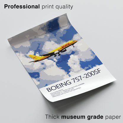 DHL Boeing 757-200SF Poster (Opb. DHL Air UK)