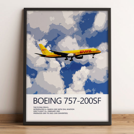 DHL Boeing 757-200SF Poster (Opb. DHL Air UK)