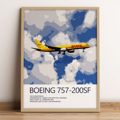 DHL Boeing 757-200SF Poster (Opb. DHL Air UK)
