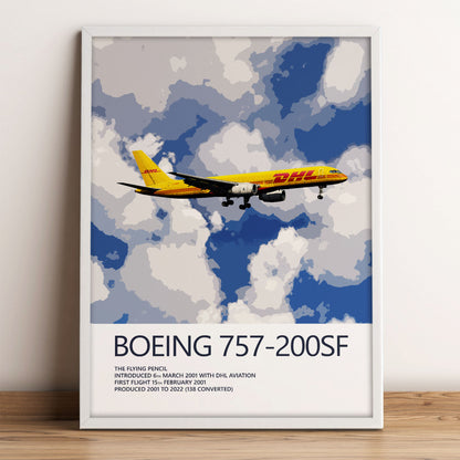 DHL Boeing 757-200SF Poster (Opb. DHL Air UK)