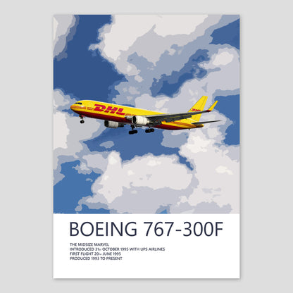DHL Boeing 767-300F Poster (Opb. DHL Air UK)