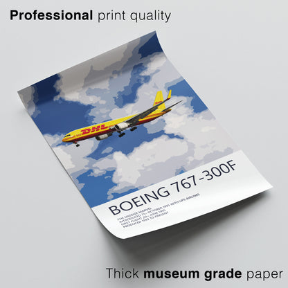 DHL Boeing 767-300F Poster (Opb. DHL Air UK)