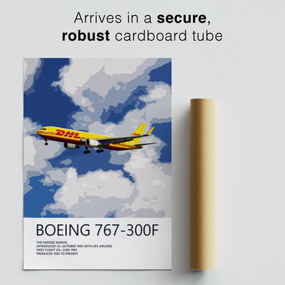 DHL Boeing 767-300F Poster (Opb. DHL Air UK)