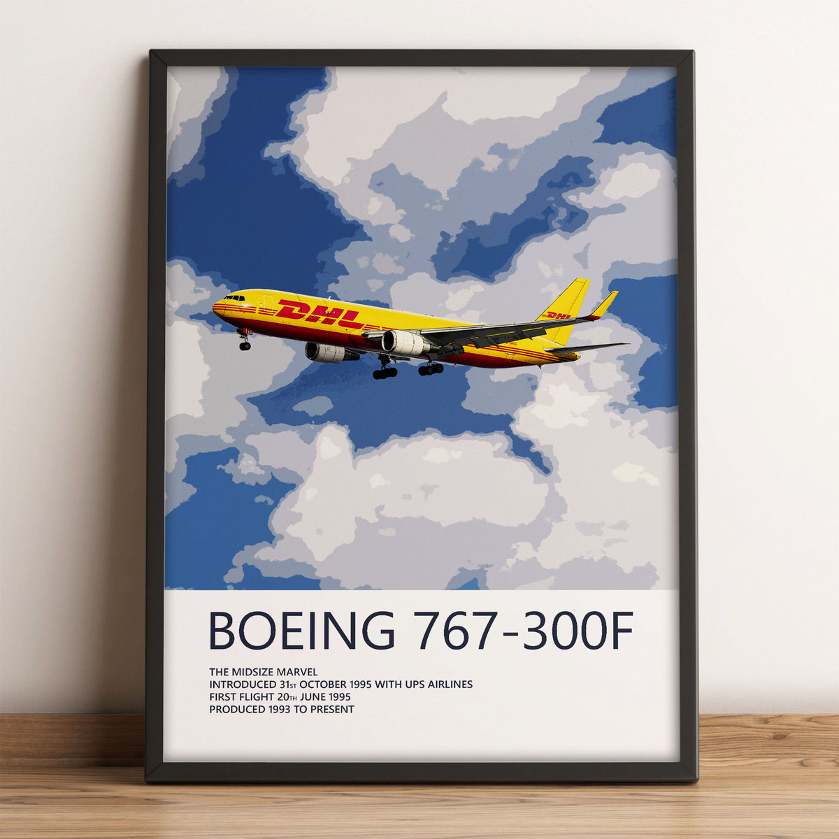 DHL Boeing 767-300F Poster (Opb. DHL Air UK)
