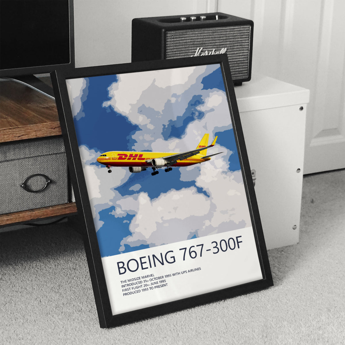 DHL Boeing 767-300F Poster (Opb. DHL Air UK)