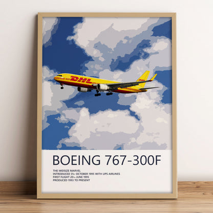 DHL Boeing 767-300F Poster (Opb. DHL Air UK)