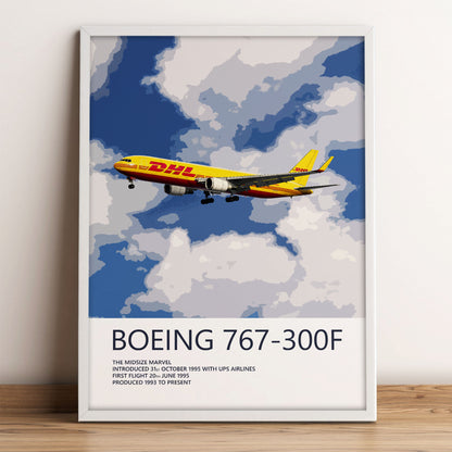 DHL Boeing 767-300F Poster (Opb. DHL Air UK)