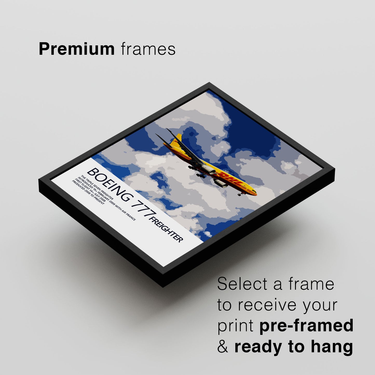 DHL Boeing 777F Poster (Opb. DHL Air UK)