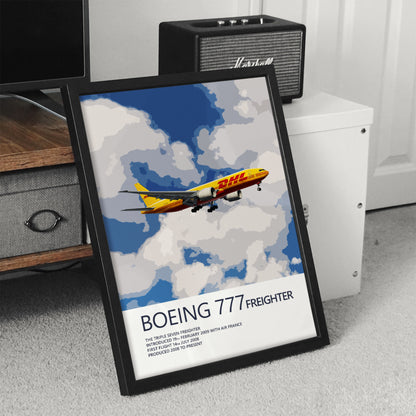 DHL Boeing 777F Poster (Opb. DHL Air UK)