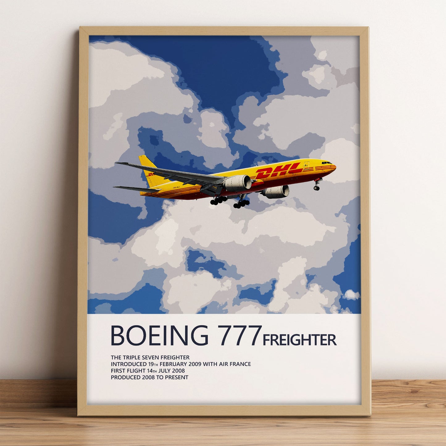 DHL Boeing 777F Poster (Opb. DHL Air UK)