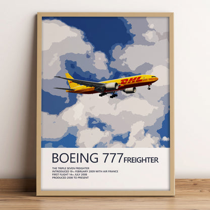 DHL Boeing 777F Poster (Opb. DHL Air UK)