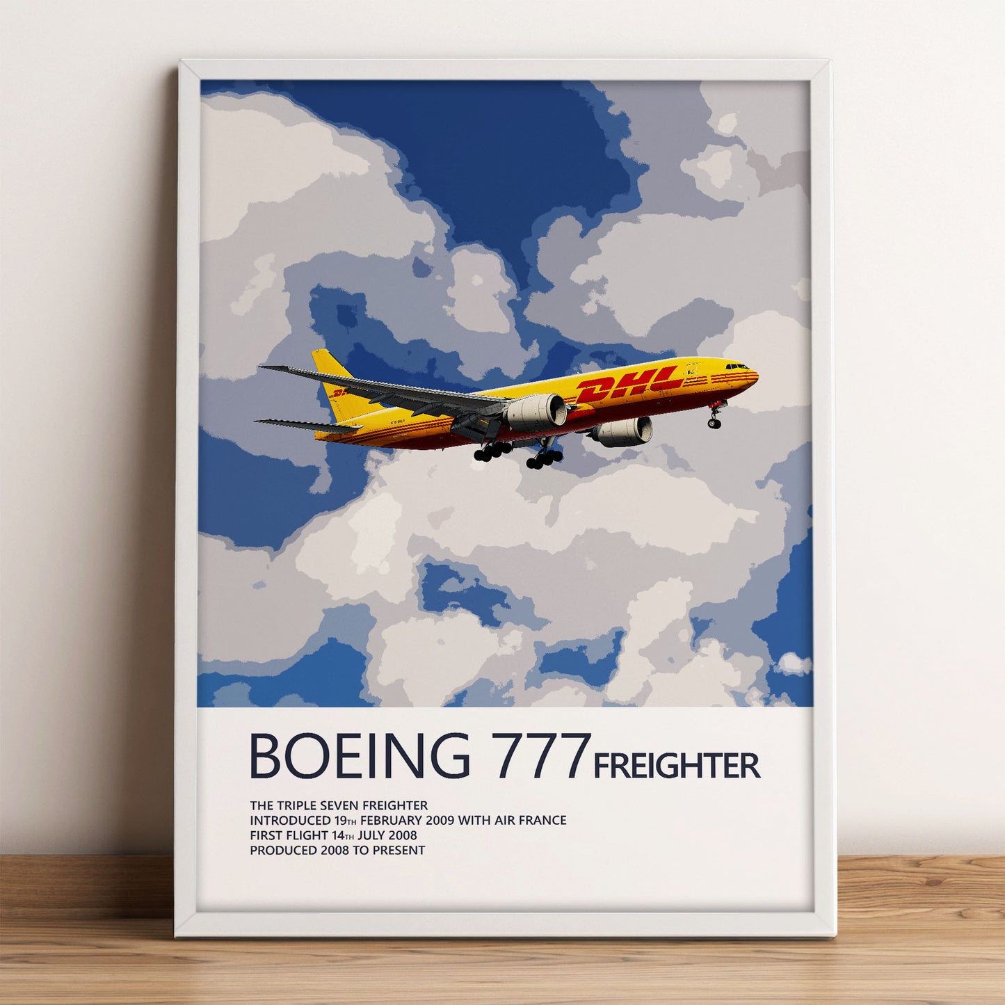 DHL Boeing 777F Poster (Opb. DHL Air UK)
