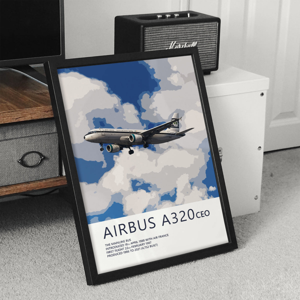Aer Lingus Airbus A320 Poster – Retro Livery
