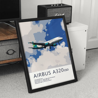 Aer Lingus Airbus A320 Poster – 2019 Livery