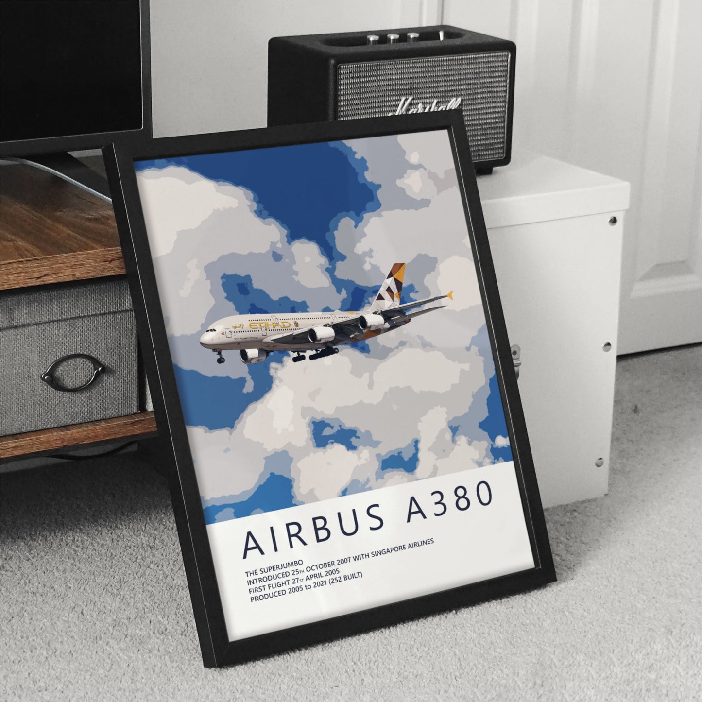 Etihad Airways Airbus A380 Poster