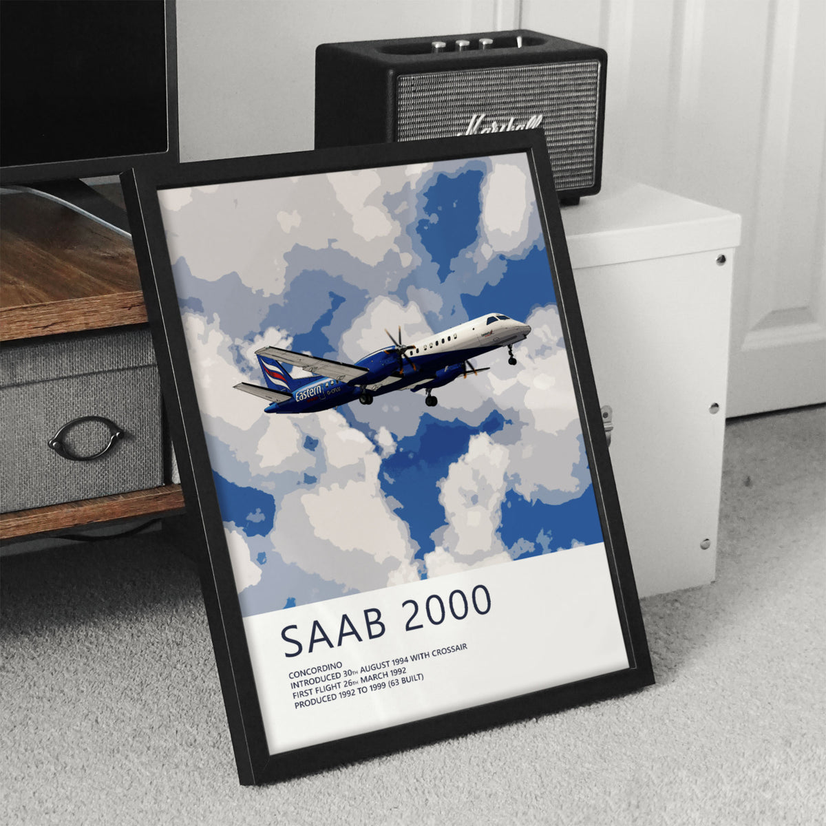 Eastern Airways Saab 2000 Poster