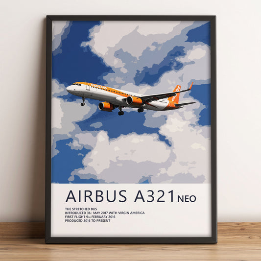 easyJet Airbus A321 NEO Poster