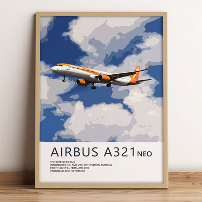 easyJet Airbus A321 NEO Poster